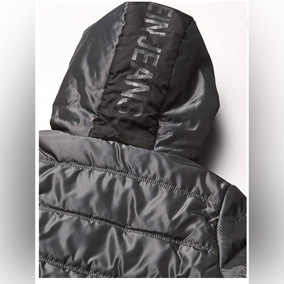 Calvin Klein Boys' Eclipse Bubble Jacket, Dark Grey - Picture 7 of 16